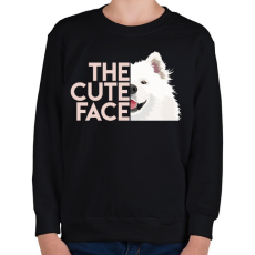 PRINTFASHION Cuki szamojéd - Gyerek pulóver - Fekete
