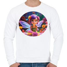 PRINTFASHION Cuki tündérke - Férfi pulóver - Fehér