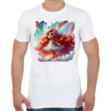 PRINTFASHION Cuki vöröshajú tündérlány - Férfi póló - Fehér