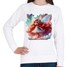 PRINTFASHION Cuki vöröshajú tündérlány - Női pulóver - Fehér