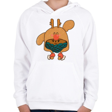 PRINTFASHION Cukiság - Gyerek kapucnis pulóver - Fehér gyerek pulóver, kardigán