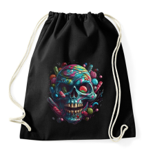PRINTFASHION Cukorka koponya - Sportzsák, Tornazsák - Fekete tornazsák