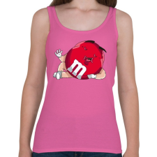 PRINTFASHION Cukorka - Női atléta - Rózsaszín női trikó