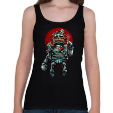 PRINTFASHION Cukorkát a gyereknek - Női atléta - Fekete női trikó