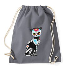 PRINTFASHION Cukorkoponya cica - Sportzsák, Tornazsák - Grafitszürke tornazsák