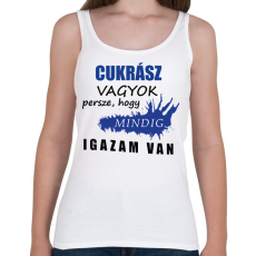 PRINTFASHION Cukrász vagyok... - Női atléta - Fehér
