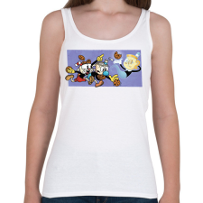 PRINTFASHION Cuphead sütik - Női atléta - Fehér női trikó