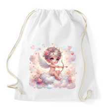 PRINTFASHION Cupido célba vett - Sportzsák, Tornazsák - Fehér tornazsák