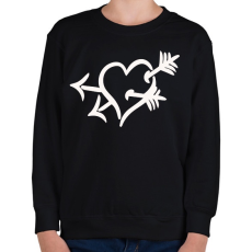 PRINTFASHION Cupido eltalált! - Gyerek pulóver - Fekete