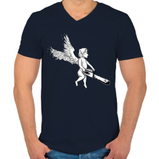 PRINTFASHION cupido - Férfi V-nyakú póló - Sötétkék