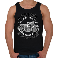 PRINTFASHION custom motorcycle - Férfi atléta - Fekete