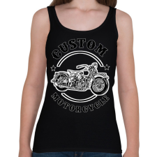 PRINTFASHION custom motorcycle - Női atléta - Fekete női trikó