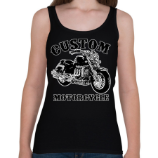 PRINTFASHION custom motorcycle - Női atléta - Fekete női trikó