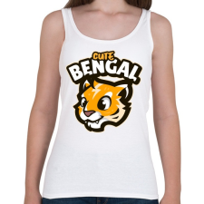 PRINTFASHION Cute Bengal - Női atléta - Fehér női trikó