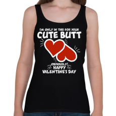 PRINTFASHION Cute butt - Női atléta - Fekete