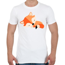 PRINTFASHION Cute Fox baby - Férfi póló - Fehér férfi póló