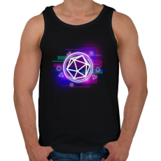 PRINTFASHION Cyber D20 - Férfi atléta - Fekete