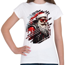 PRINTFASHION Cyber télapó - Női póló - Fehér