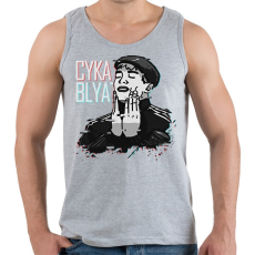 PRINTFASHION Cyka Blyat Feels Man #2 - Férfi atléta - Sport szürke