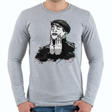 PRINTFASHION Cyka Blyat Feels Man - Férfi hosszú ujjú póló - Sport szürke férfi póló