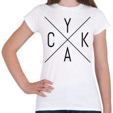 PRINTFASHION Cyka Minimal - Női póló - Fehér