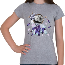 PRINTFASHION D20 Álomcsapda (lila) - Női póló - Sport szürke női póló