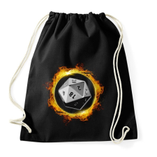 PRINTFASHION D20 körláng - Sportzsák, Tornazsák - Fekete tornazsák