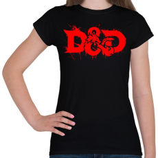 PRINTFASHION D&D - Női póló - Fekete