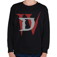 PRINTFASHION D IV - Gyerek pulóver - Fekete
