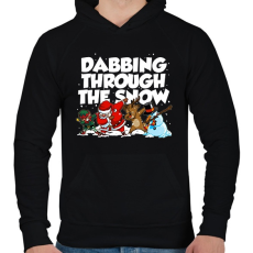 PRINTFASHION Dab banda - Férfi kapucnis pulóver - Fekete