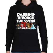 PRINTFASHION Dab banda - Női kapucnis pulóver - Fekete női pulóver, kardigán