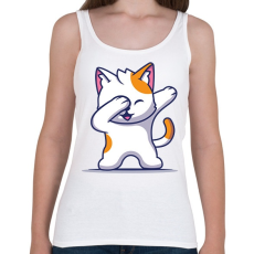 PRINTFASHION Dab Cat - Női atléta - Fehér