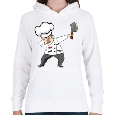 PRINTFASHION Dab cheff - Női kapucnis pulóver - Fehér női pulóver, kardigán