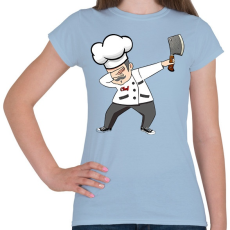 PRINTFASHION Dab cheff - Női póló - Világoskék