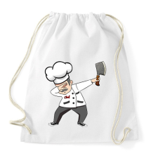 PRINTFASHION Dab cheff - Sportzsák, Tornazsák - Fehér tornazsák