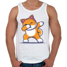 PRINTFASHION Dab dog  - Férfi atléta - Fehér atléta, trikó