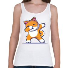 PRINTFASHION Dab dog  - Női atléta - Fehér női trikó