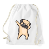 PRINTFASHION Dab francia bulldog - Sportzsák, Tornazsák - Fehér