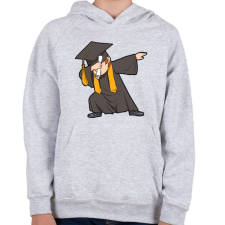 PRINTFASHION Dabbing diploma - Gyerek kapucnis pulóver - Sport szürke gyerek pulóver, kardigán