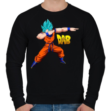 PRINTFASHION Dabbing Dragon Ball - Férfi pulóver - Fekete férfi pulóver, kardigán
