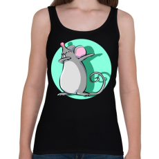 PRINTFASHION Dabbing egér - Női atléta - Fekete