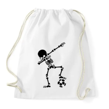 PRINTFASHION Dabbing foci - Sportzsák, Tornazsák - Fehér tornazsák
