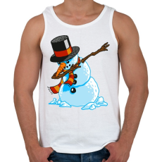 PRINTFASHION Dabbing hóember - Férfi atléta - Fehér