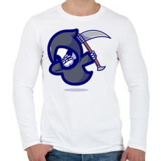 PRINTFASHION Dabbing Kaszás - Férfi hosszú ujjú póló - Fehér