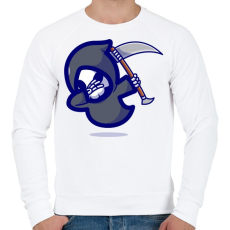 PRINTFASHION Dabbing Kaszás - Férfi pulóver - Fehér