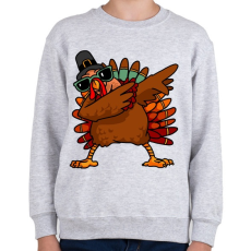 PRINTFASHION Dabbing pulyka - Gyerek pulóver - Sport szürke