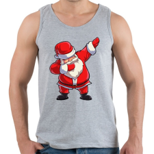 PRINTFASHION Dabbing Santa - Férfi atléta - Sport szürke atléta, trikó