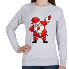 PRINTFASHION Dabbing Santa - Női pulóver - Sport szürke női pulóver, kardigán