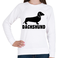 PRINTFASHION Dachshund - Női pulóver - Fehér