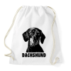 PRINTFASHION Dachshund - Sportzsák, Tornazsák - Fehér